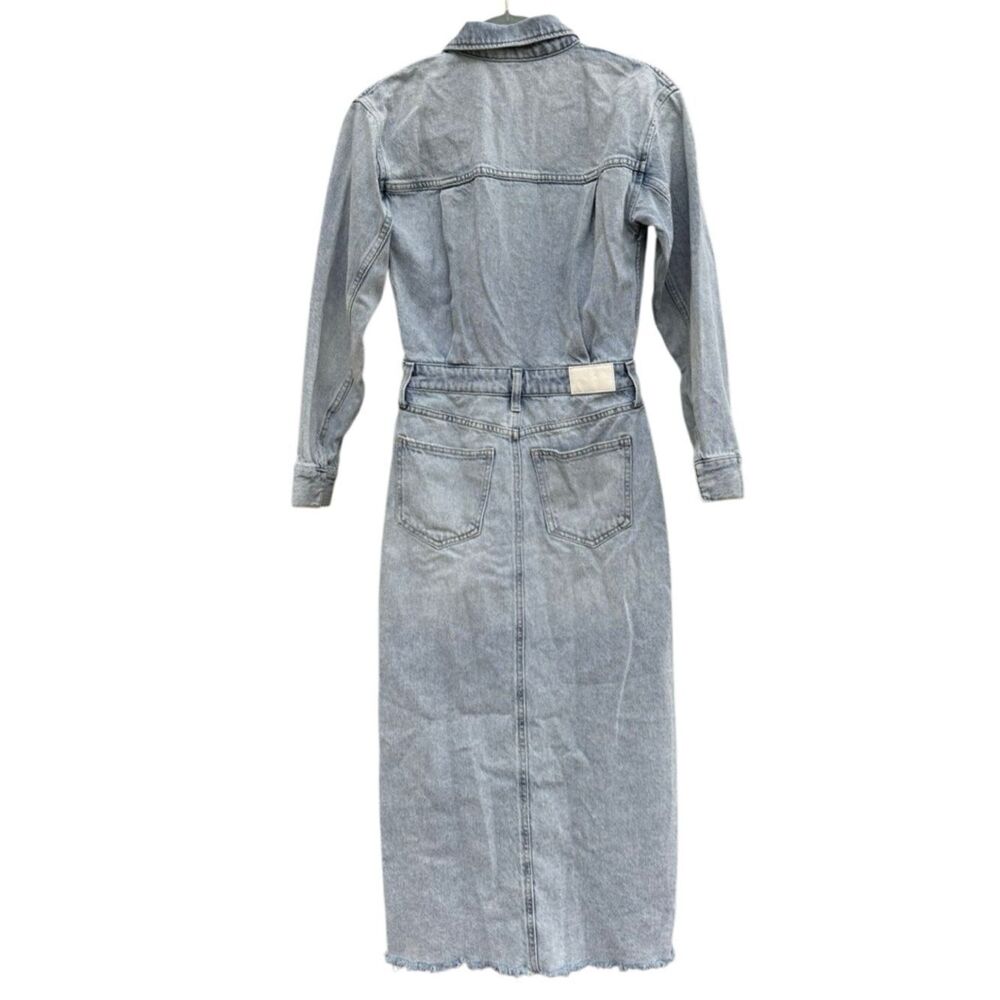 Pistola Women's Amira Midi 100% Cotton Jean Dress in Riviera Size XS - Picture 11 of 11